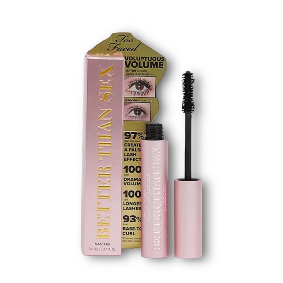 Too Faced Better Than Sex Voluptuous Volume Intense Black New - Picture 4 of 4